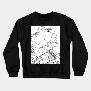 Balloon Witch Float Crewneck Sweatshirt